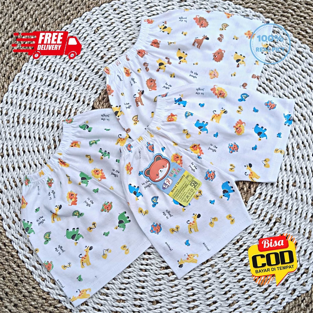 Celana Pendek Bayi Motif Newborn Merk SNI EXCELLENT 77