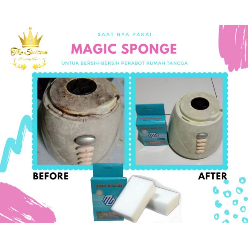 Magic spon RD GEMILANG import tebal 3cm isi 6pcs