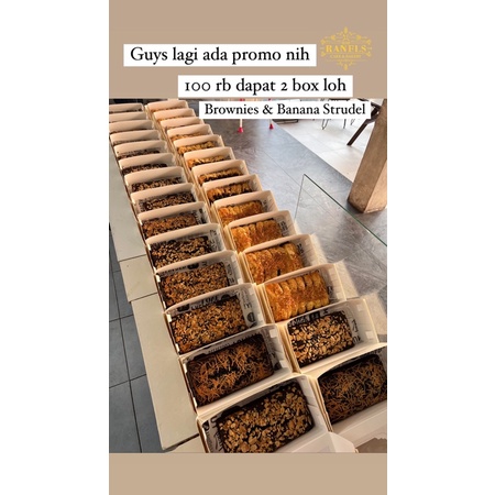 

Banana Strudel & Brownies | paket Bundling