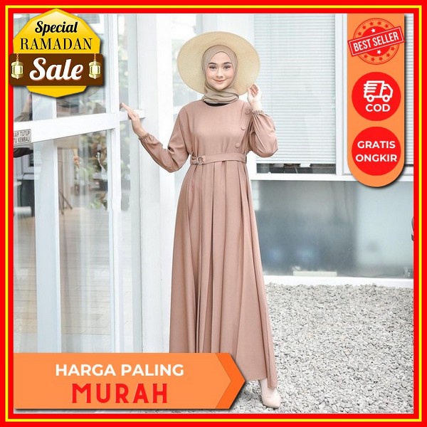 Discon Hari Ini Gamis Midi Dress Viscose Orinaura//Gamis Kotak 2022//Gamis Dress Muslim Wanita Dewas