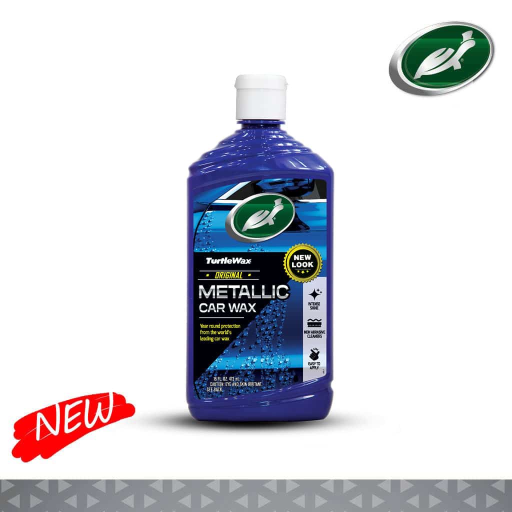 Turtle Wax Metallic Car Wax Liquid 296 mL Pengkilap Mobil Motor Helm Dengan Gloss Maximizer