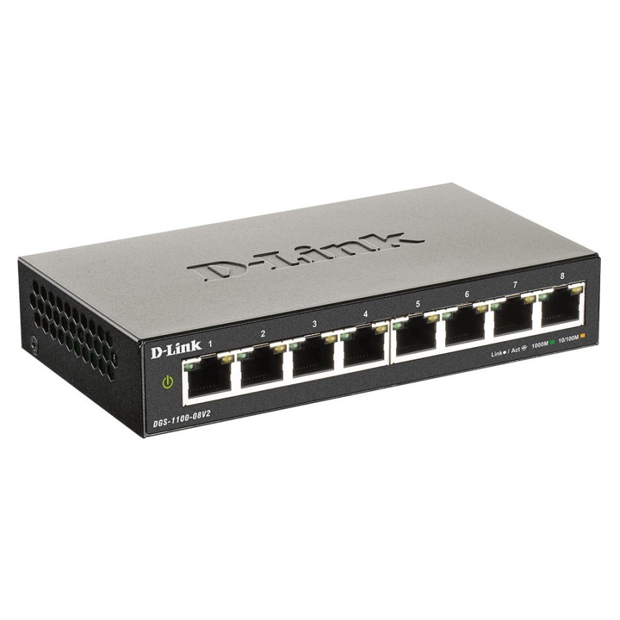 DLink DGS-1100-08V2 8-Port Gigabit Smart Managed Switch