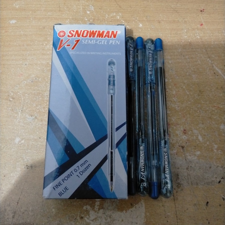 PEN SNOWMAN V1 BIRU (LSN)