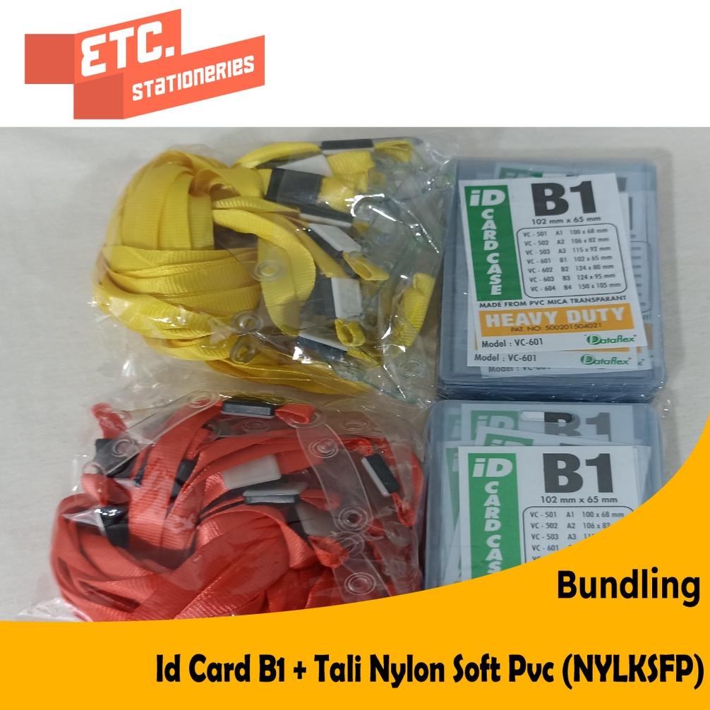 

Terlaris Paket Bundling Id Card B1 + Tali Nylon Soft Pvc (NYLKSFP) ,,