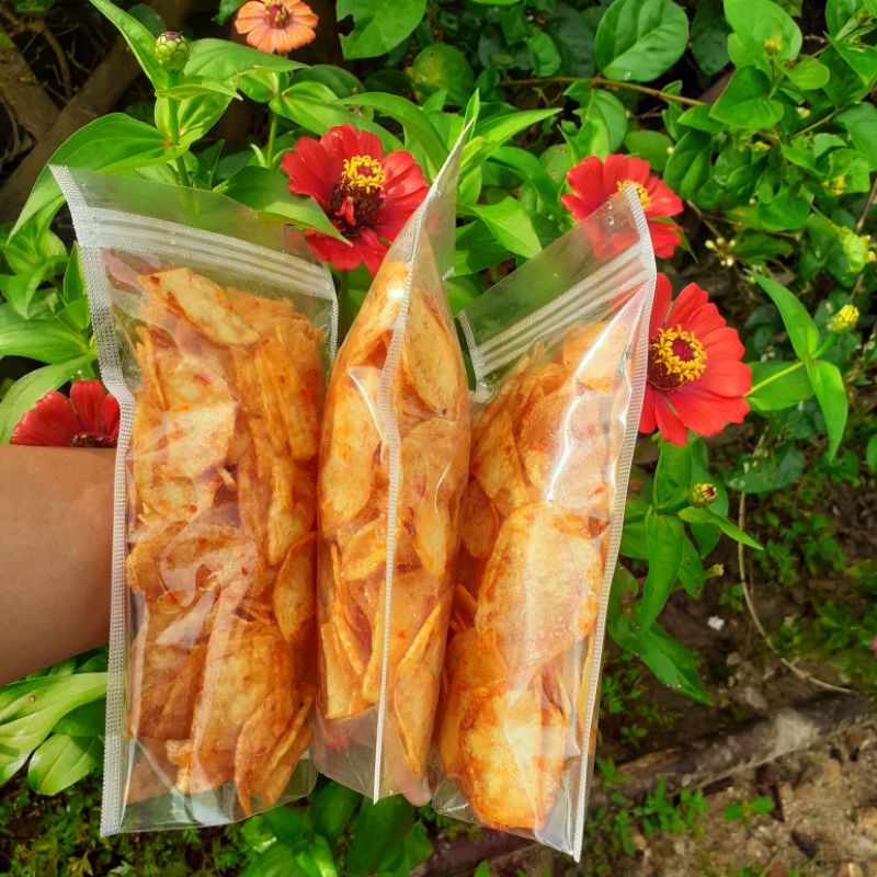 

Potato Chips Keripik Kentang Bumbu Pedas 100 gram