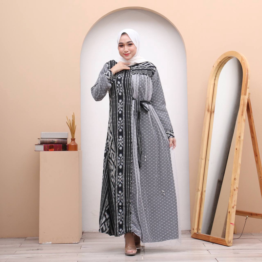 GAMIS TENUN LESTARI GAUN LEBARAN MUSLIM ENTIK DEBBY STORE