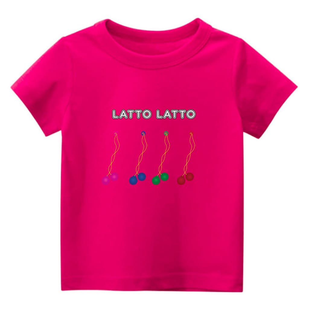 Hzl_outfit Baju Kaos Anak Anak Latto Latto Tek Tek Bayar Ditempat