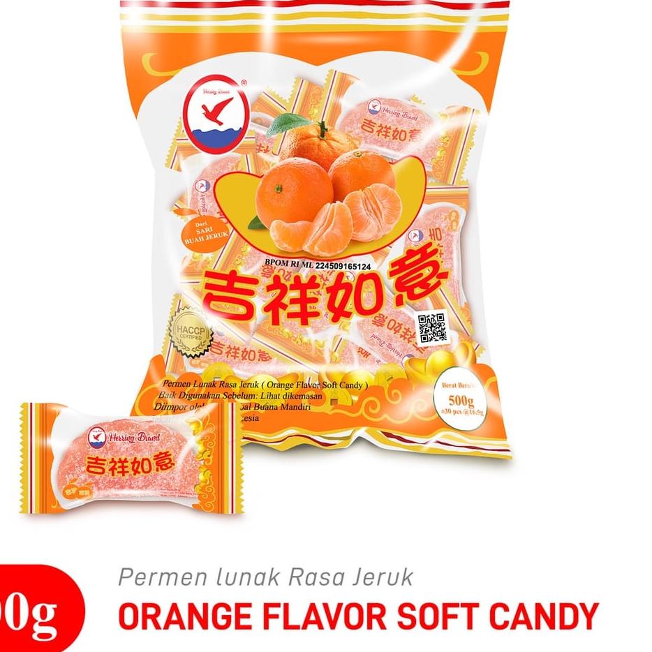 

CodeN3z3Y Herring Brand Permen Jeruk IMLEK Soft Orange Candy 500g