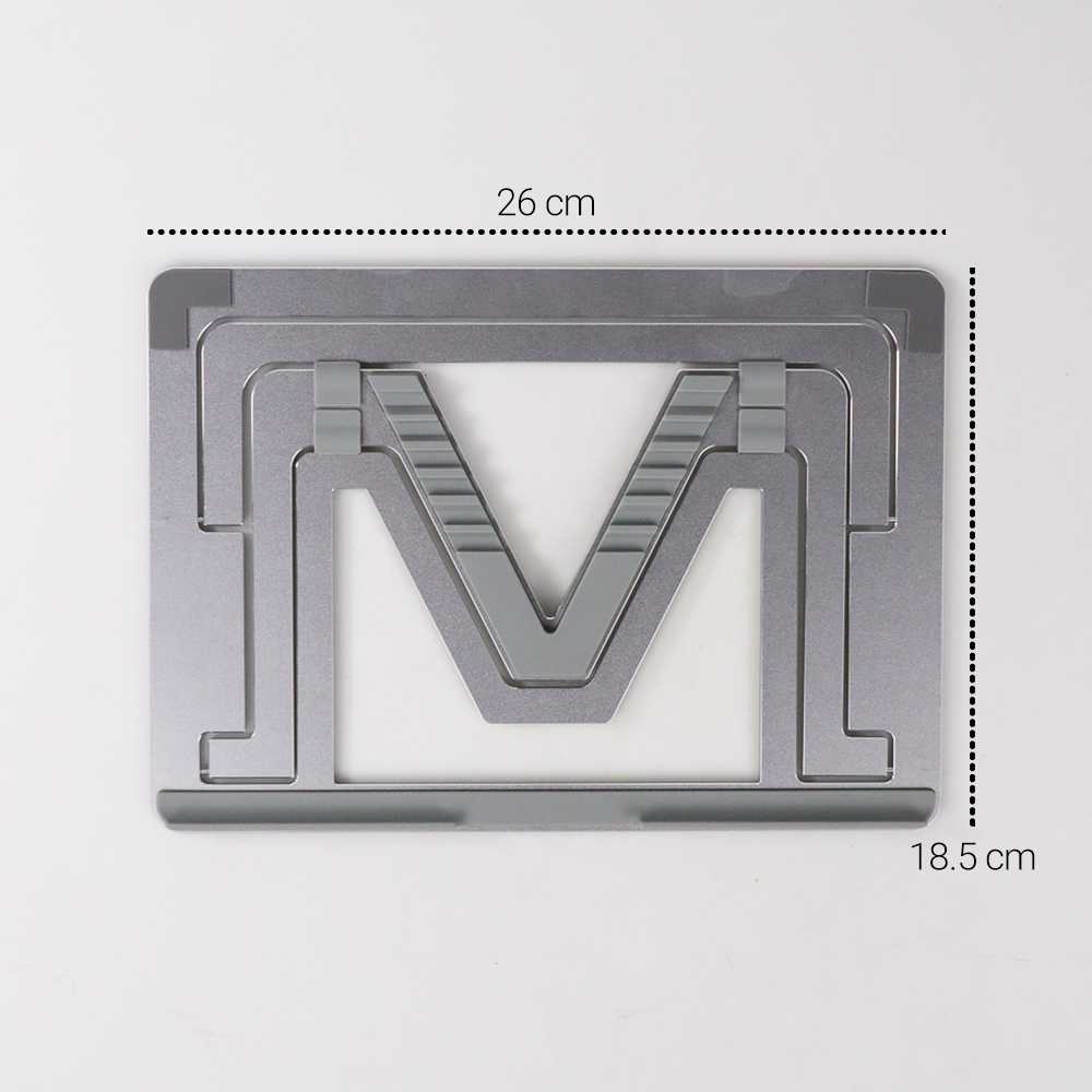 Stand Aluminium Foldable Portable Adjustable Non-Slip - Stand Laptop Tablet Kantor / Sekolah / Kuliah Anti Slip