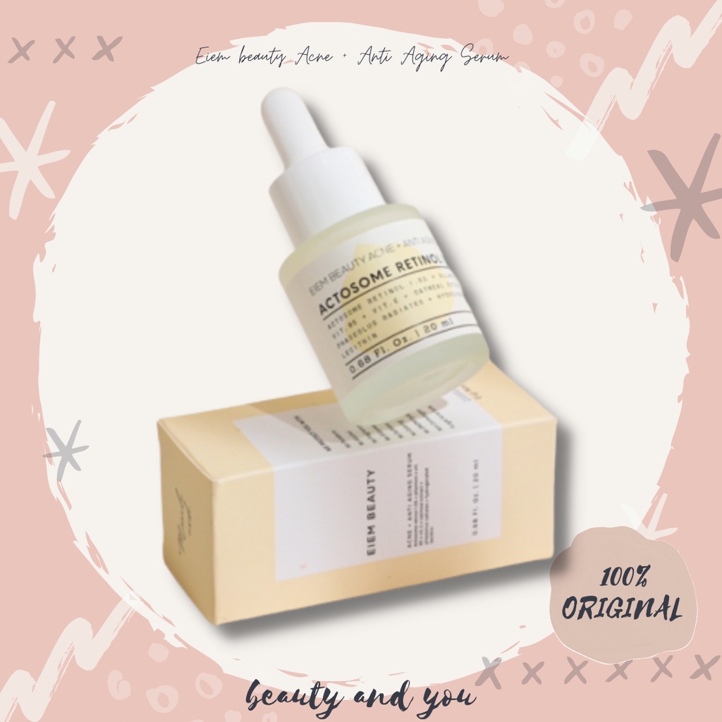 Eiem beauty Acne + Anti Aging Serum, actosome retinol 1.5%