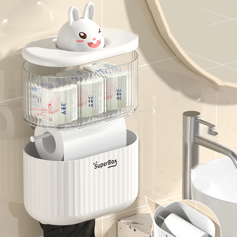 TEMPAT TISSUE TOILET KOTAK TISSUE DINDING KAMAR MANDI