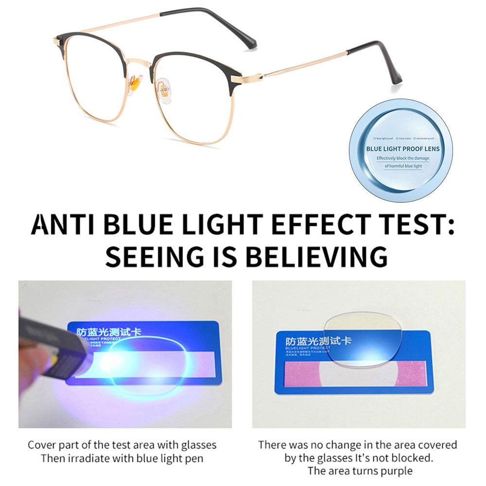 Populer Anti-Cahaya Biru Kacamata Kantor Portabel Perubahan Warna Bingkai Ultra Ringan