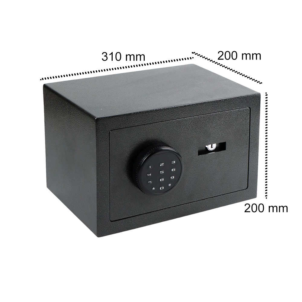 I-STELLER Kotak Brankas Hotel Safety Anti-theft Box Password 31x20x20cm - LBX022 - Black