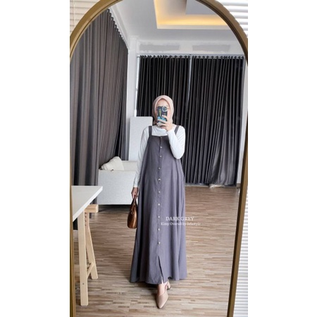 OVERALL WANITA - KIMY OVERALL Bahan LINEN CRINKLE