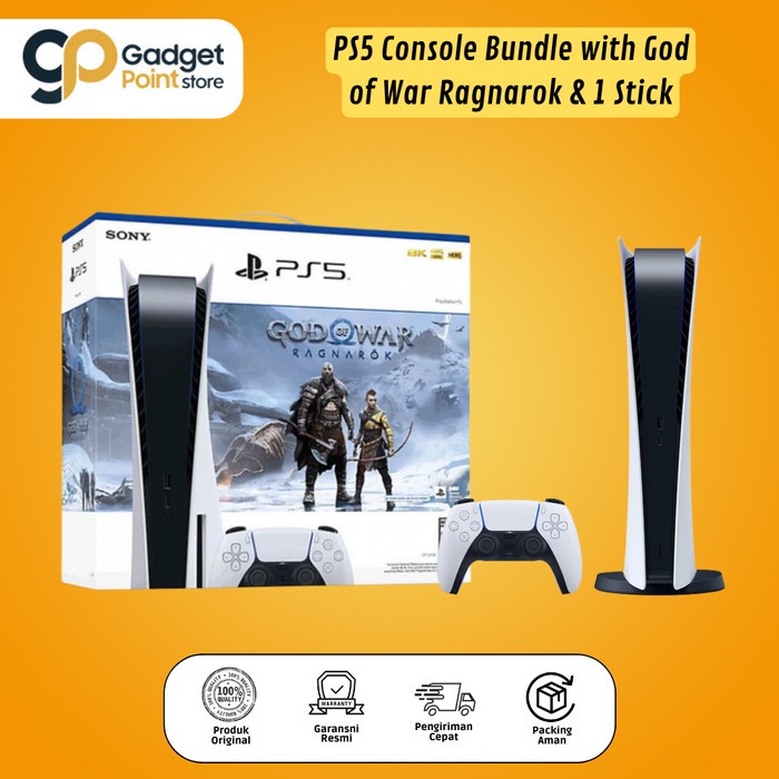 Sony Play Station 5 Console Bundle with God of War Ragnarok &amp; 1 Stick - PS5