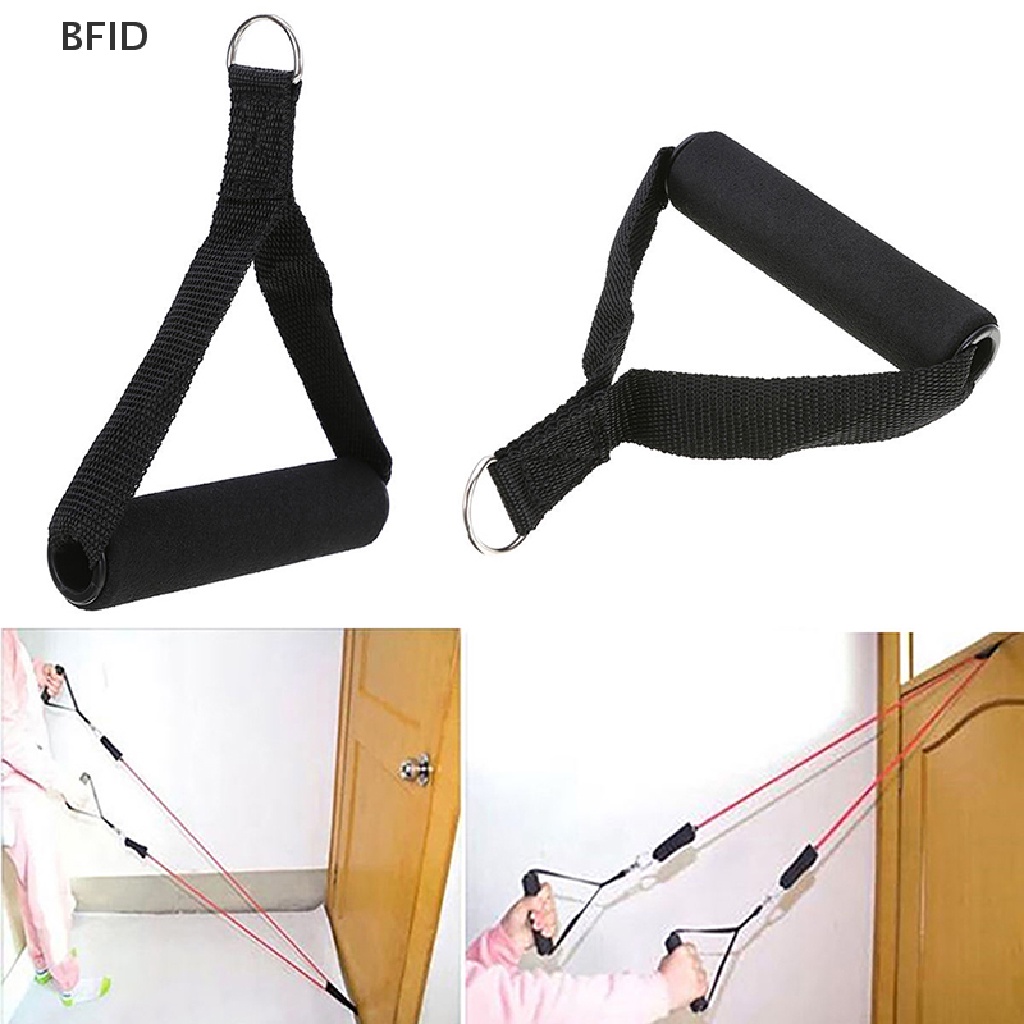 [BFID] Tali Tricep Cable Gym Attachment Handle Bar Dip Station Latihan Tahan Lama new [ID]