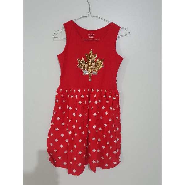 Preloved dress anak Sequin Merah