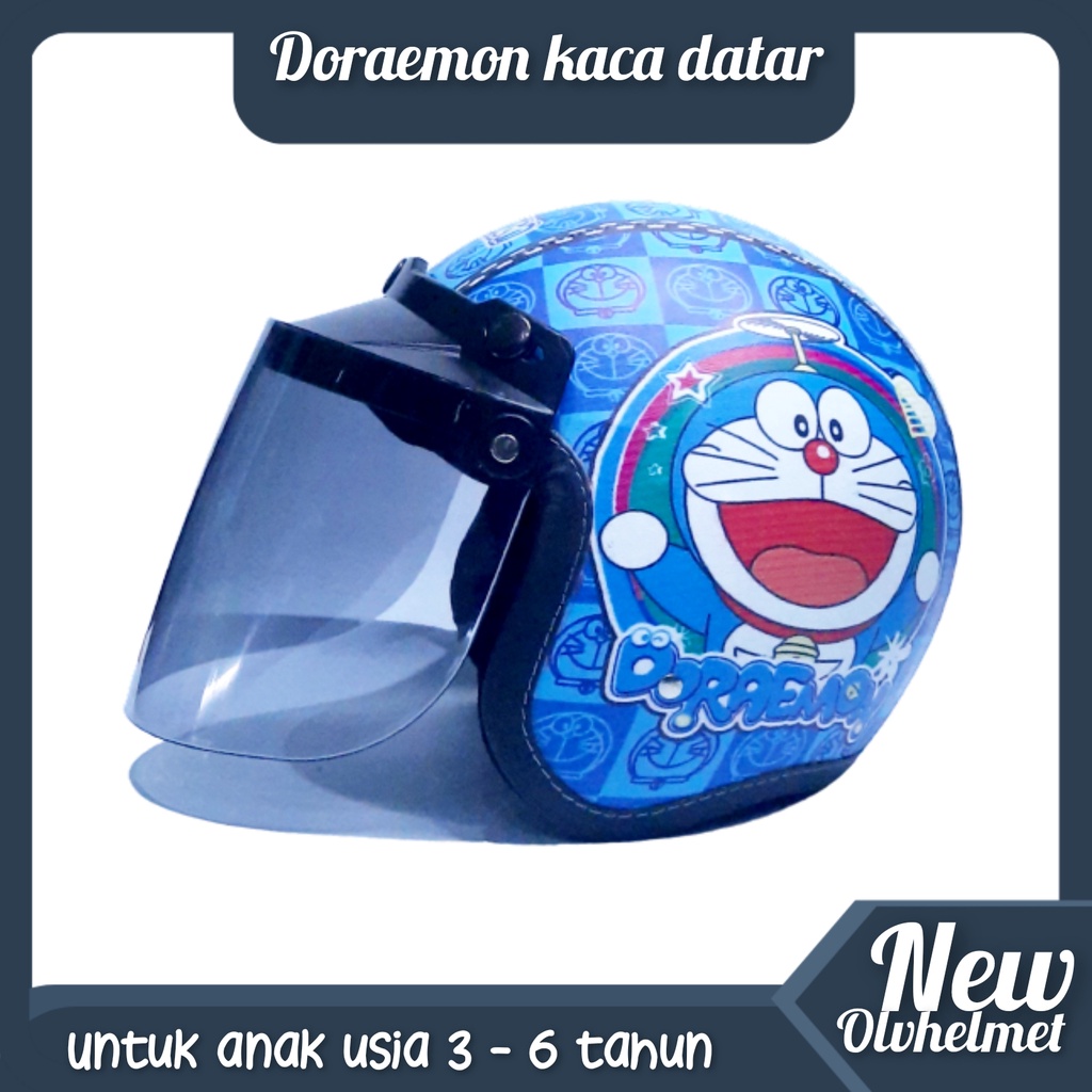 HELM BOGO ANAK KARAKTER 3 - 5 TAHUN KACA DATAR SNI FREE PACKING