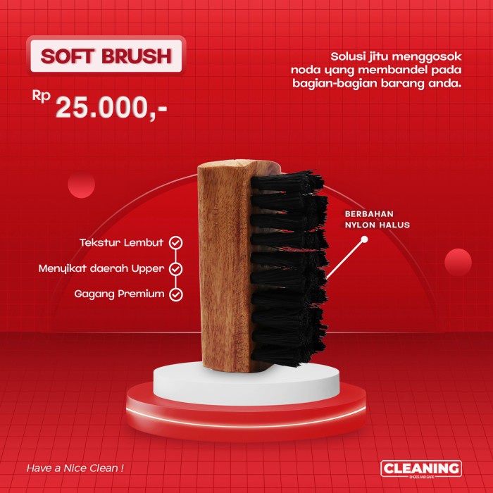 Soft Brush by Cleaning Shoes And Care - Sikat Sepatu Soft