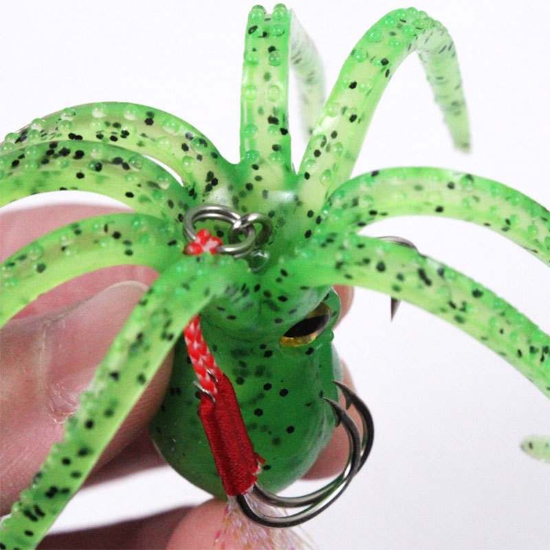 Umpan Pancing jigging castjig Softlure bentuk Gurita Octopus 11 cm 21gram dengan sudah termasuk kail double hook dan Kail di kepala