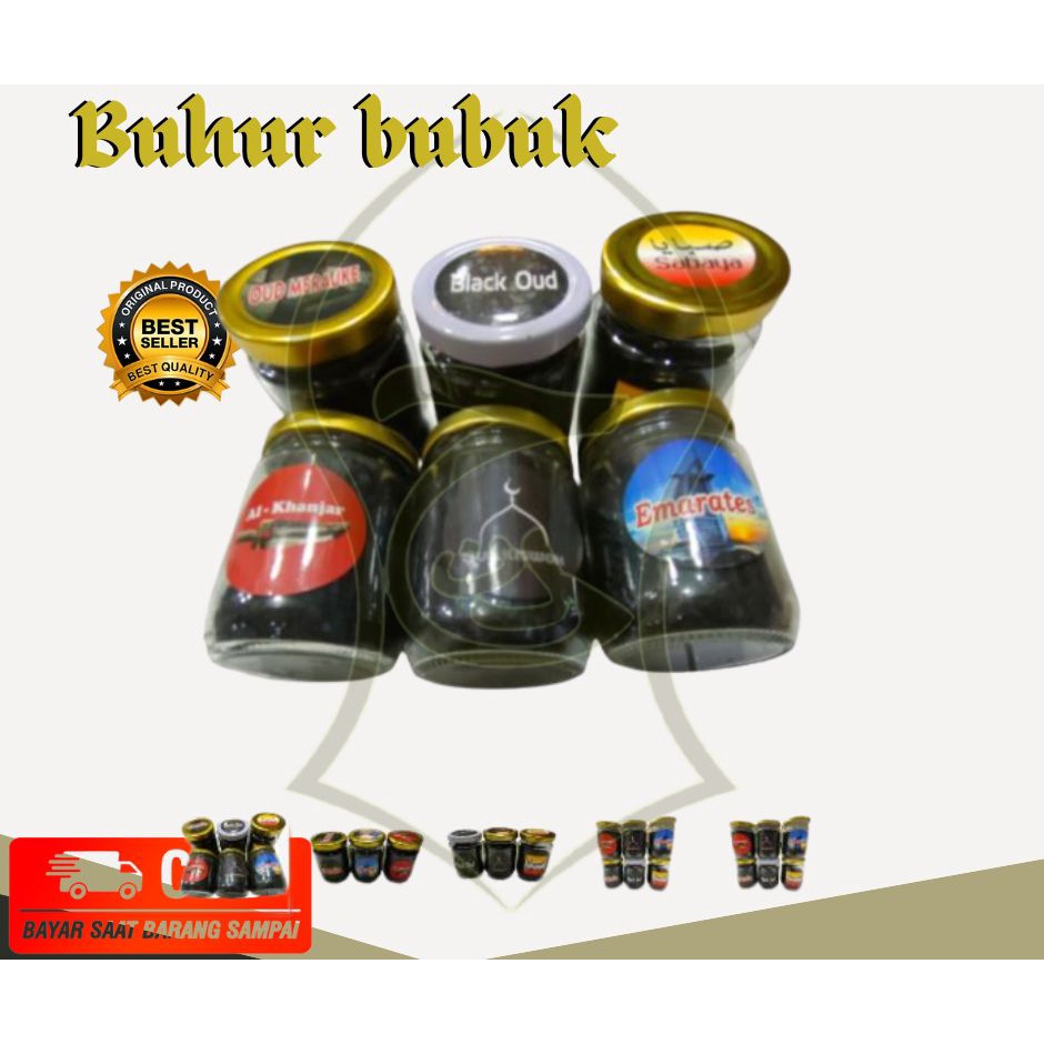 bukhur bubuk toples / bukhur dup pengharum ruangan