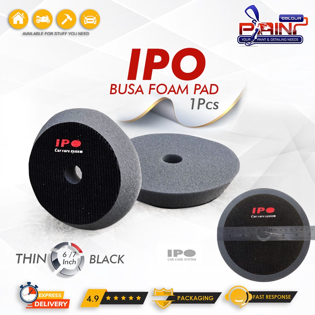 IPO Finishing Thin Pad 7 inch Velcro 6 inch - Busa Mesin Poles