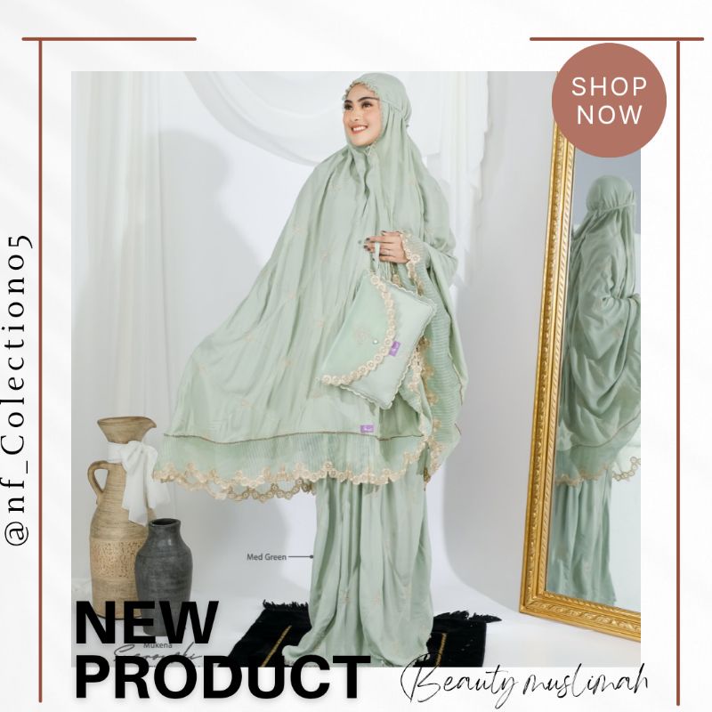 TERMURAH  mukena swarovski arrafi || mukena swarovski potongan arrafi || mukena bordir rayon adem te