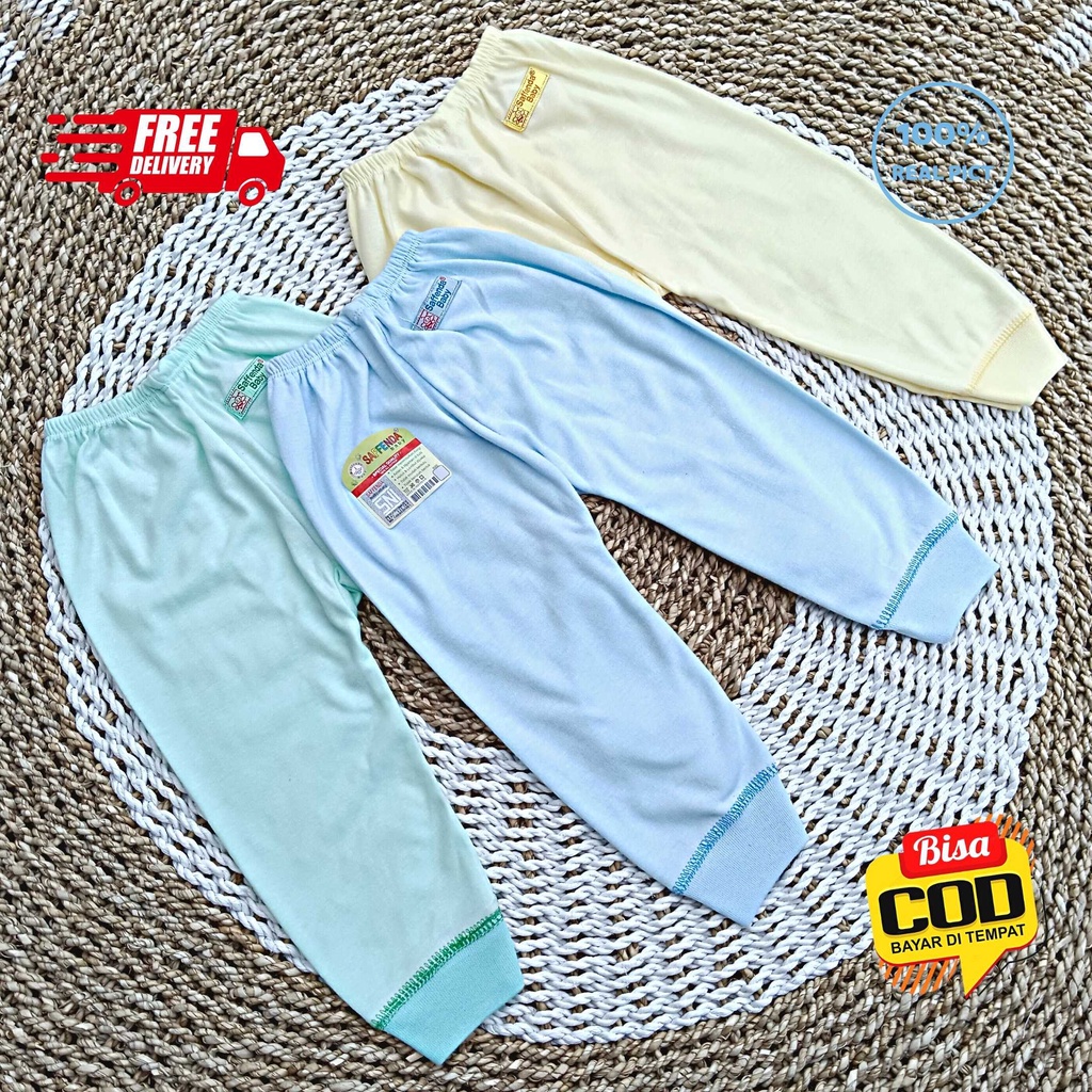 Celana Panjang Bayi Pampers Polos Size S M L merk SNI SAFFENDA