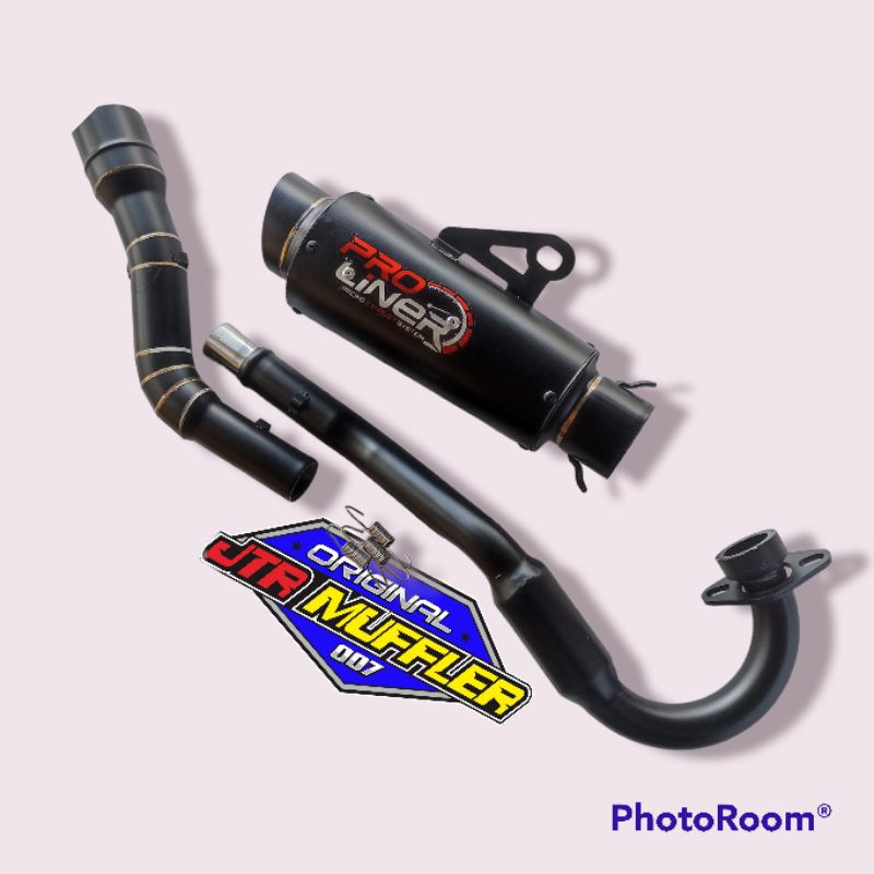 Knalpot PROLINER BLACK KLX 150 CRF 150L DTRACKER 150