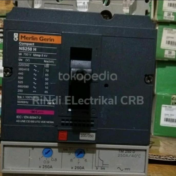MCCB MERLIN GERIN NS250H 70KA ---READY---