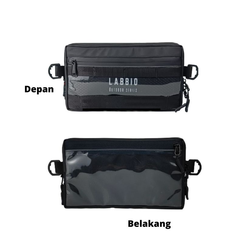 Clutch Pria Warna Hitam Multifungsi Sling bag Handbag clutch bag Tas Selempang Premium LABBIO ARAZI