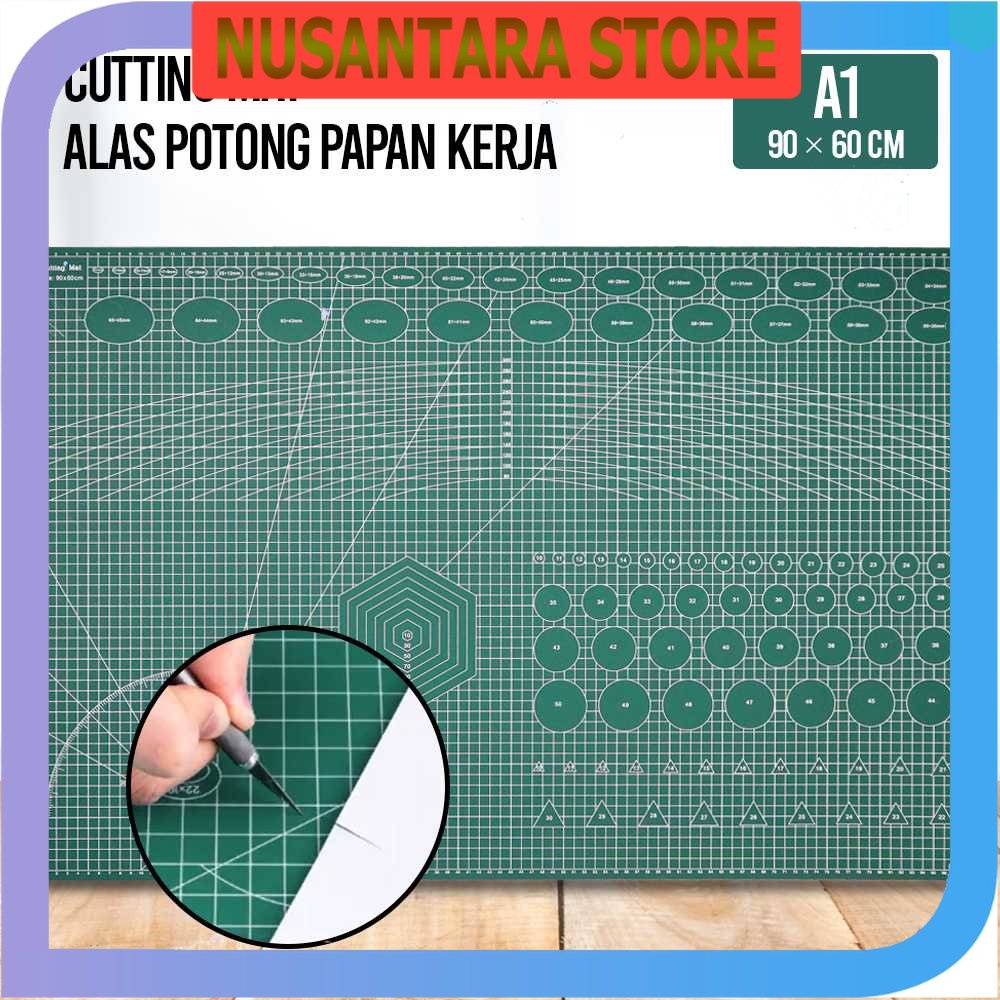 

NUSANTARA STORE - QJH Working Pad Cutting Mat Alas Potong Papan Kerja A1 90 x 60 cm - QJ4