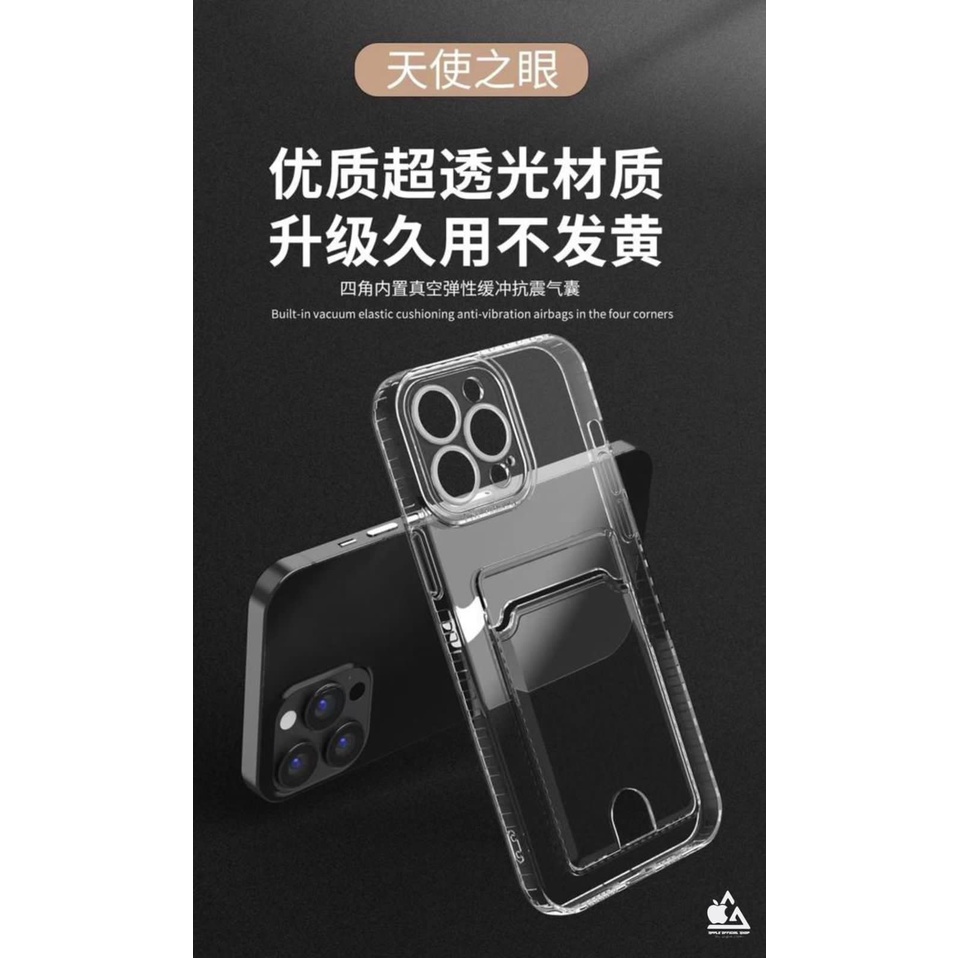 Soft Clear Case Airbag Bening Slot Card VIVO Y20S Y20A Y01 Y21A Y33T Y16 Y22 Y02 With Frame Camera Kamera Softcase Silikon Jelly Tebal Clear Cover