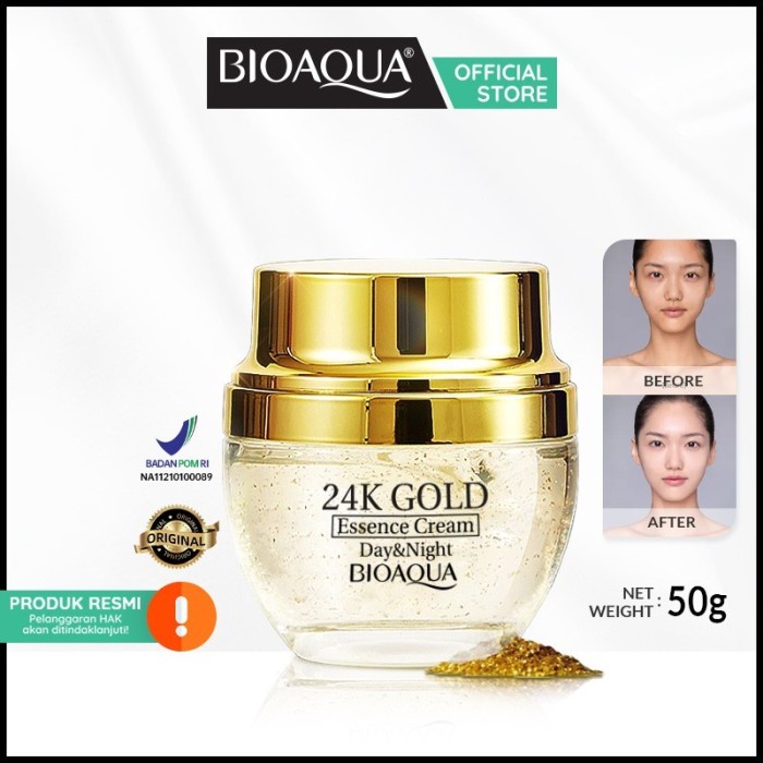 SKINCARE GLOWING BIOAQUA PAKET 2IN1 SERUM DAN CREAM BIOAQUA SERUM DAN ESSENCE CREAM