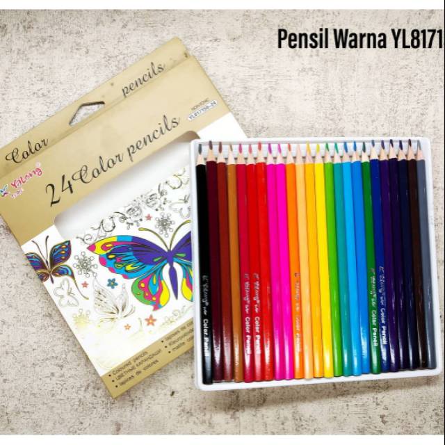 Pencil Warna / Pensil Warna Yalong 24 Warna