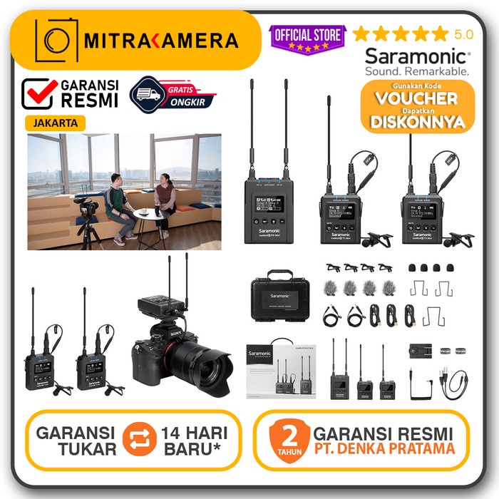✨BEST✨ -Saramonic UwMic9S Mini KIT2 Wireless Omni Lavalier Microphone- 1.1.23