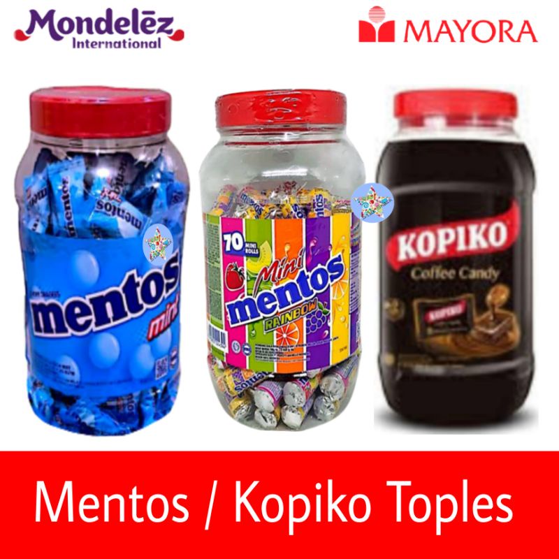 

Mentos Kopiko Mentos Rainbow toples