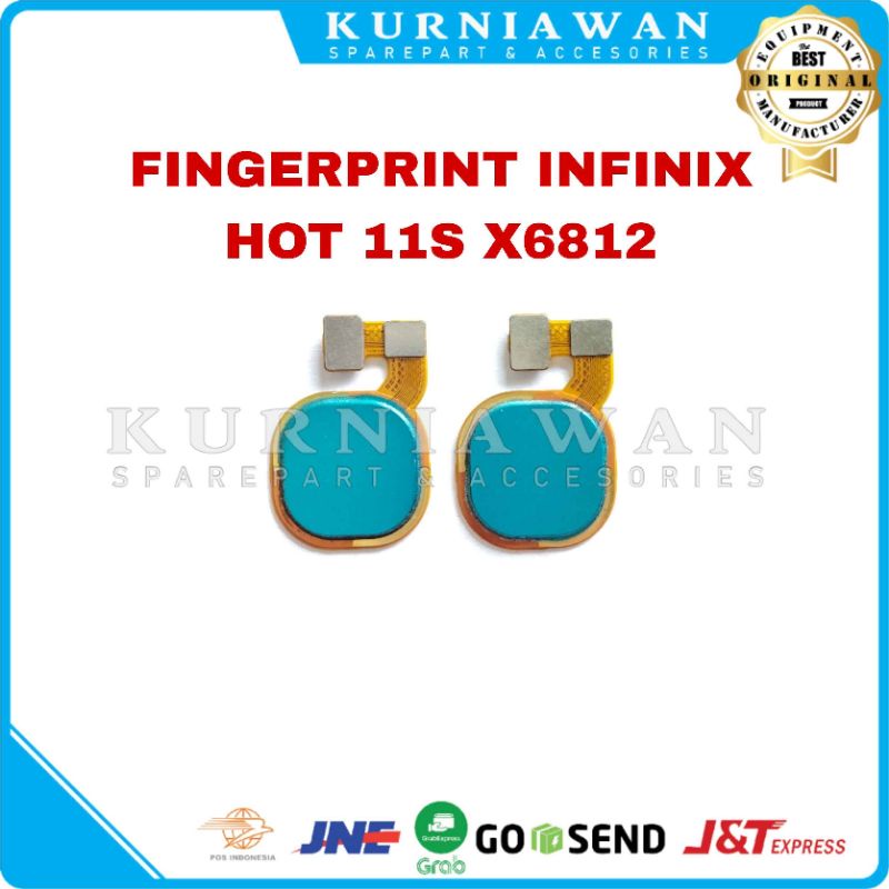 Flexible Fingerprint Infinix Hot 11S X6812 Sidik Jari Finger Print