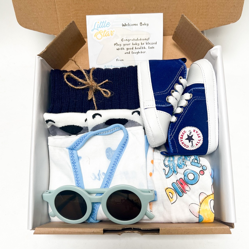 LS Hampers Bayi Newborn Baby Gift Set Kado Lahiran 6in1 Premium Unisex