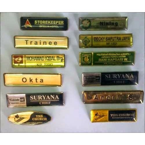 

Tag Holder Nama Dada / Name Tag / Papan Nama Kuningan & Stainless