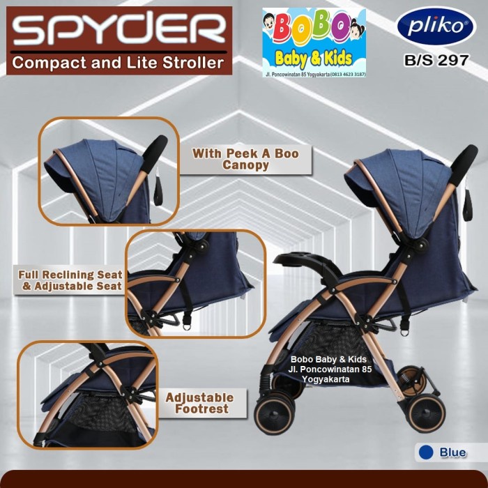 Dijual Stroller Pliko BS 297 Spyder  - Kereta Dorong Bayi Pliko Spyder Murah