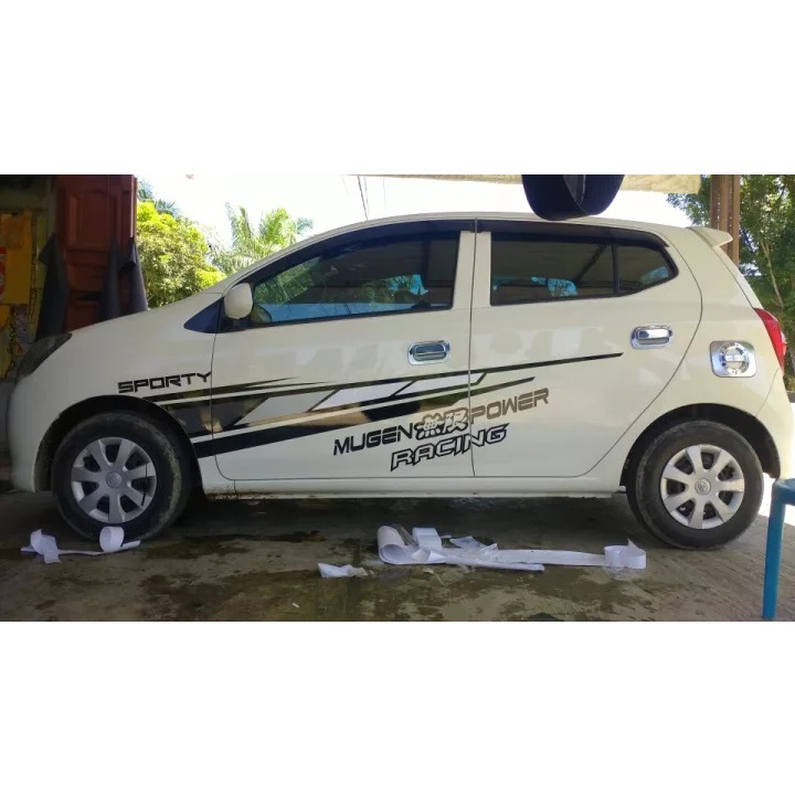 0458 cutting sticker mobil agya ayla jazz yaris universal