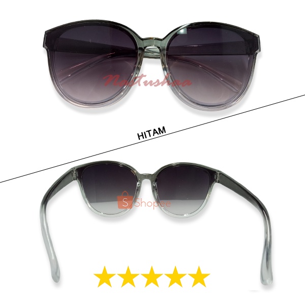 Kacamata Hitam Fashion Pria Wanita Lensa Gradasi UV400 Kacamata Warna Jelly Candy Fashion Sunglasses Women Retro Oversize