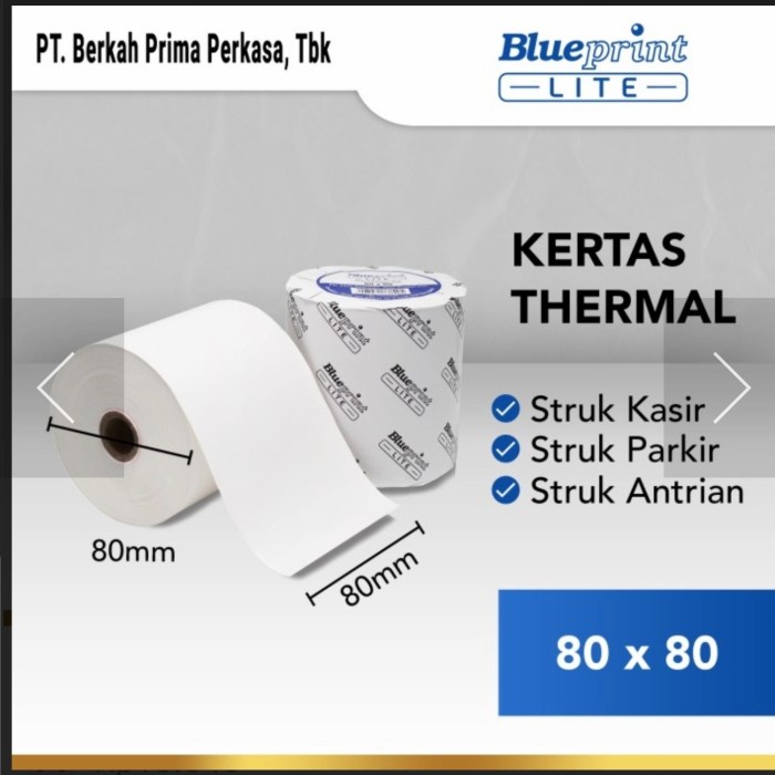 

KERTAS THERMAL KASIR KERTAS STRUK PARKIR BLUEPRINT LITE 80 X 80 80X80