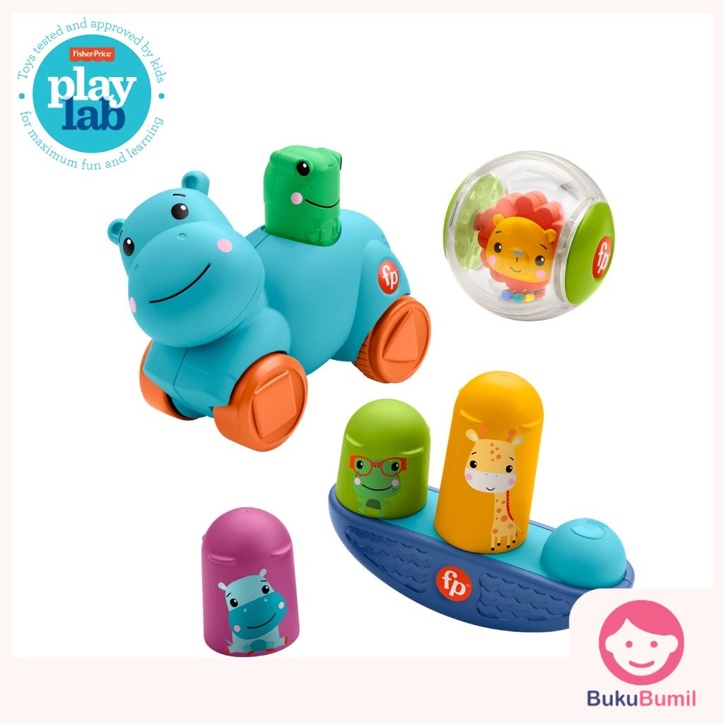Fisher Price Mainan Bayi Edukatif Hello Moves Play Kit - Mainan Edukasi Anak Bayi Balita