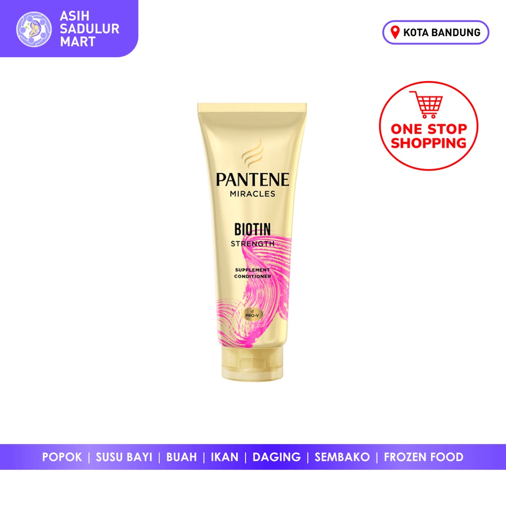 Pantene Miracles Biotin Strength Supplement Conditioner 150ml dan 70ml promo