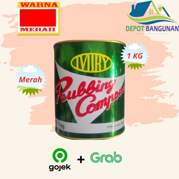 Kompon Merah Motor Mobil Dempul Merah Atau Rubbing Compound Ivory