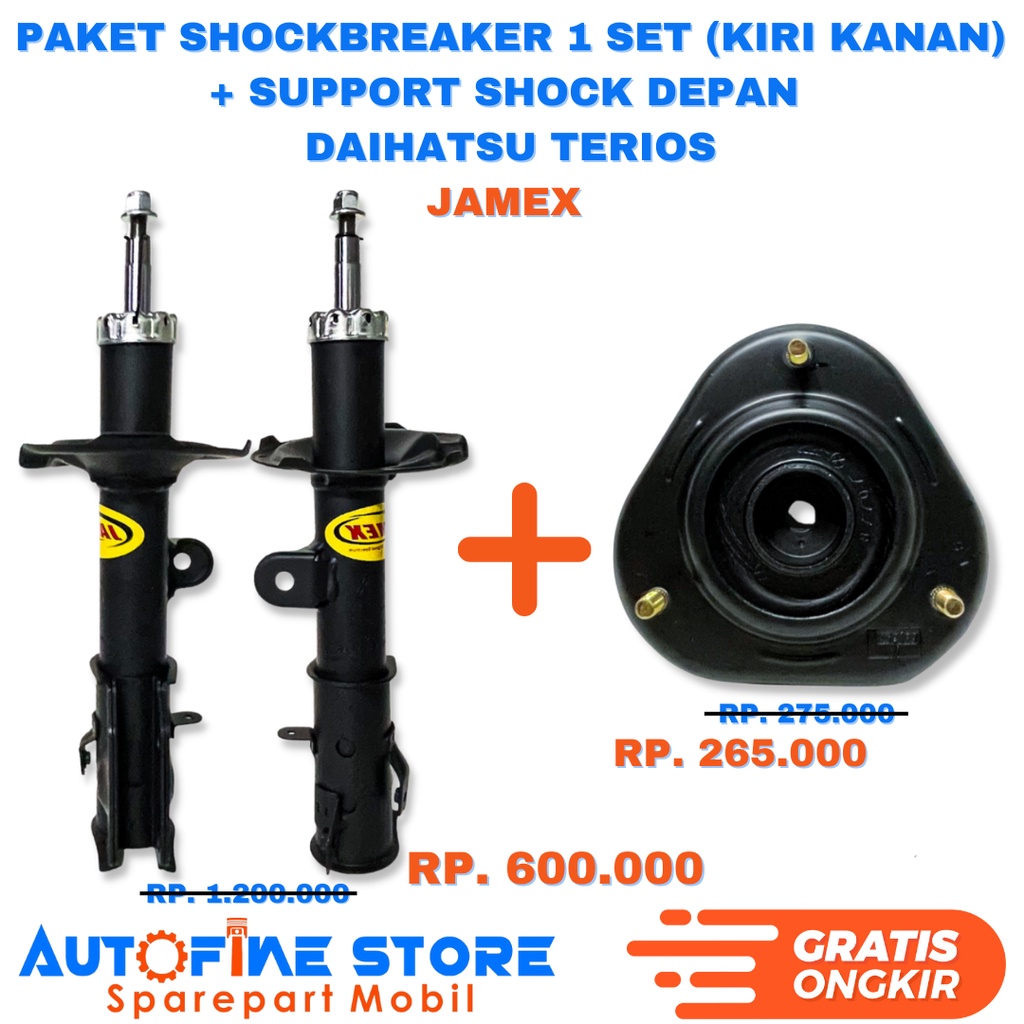 Paket Shockbreaker Depan + Support Shock Daihatsu Terios / Rush Jamex