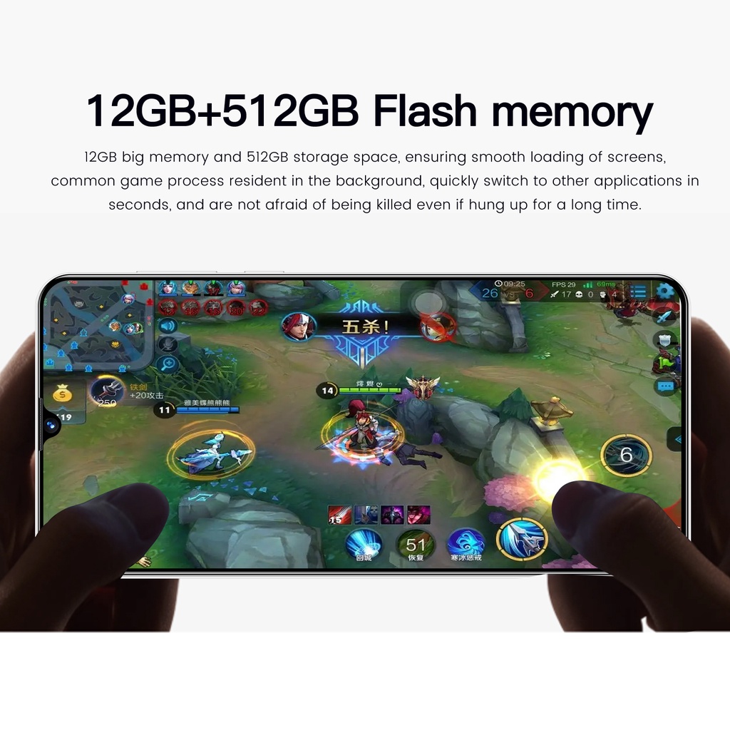 ?FLASH SALE?! HP murah Rino9 PRO Handphone android 4G/5G 12GB+512GB 7.5inci HD Layar Penuh Smartphone ?android handphone Hp Murah 4G baru ponsel pintar gudang hp murah hp bisa COD game seluler