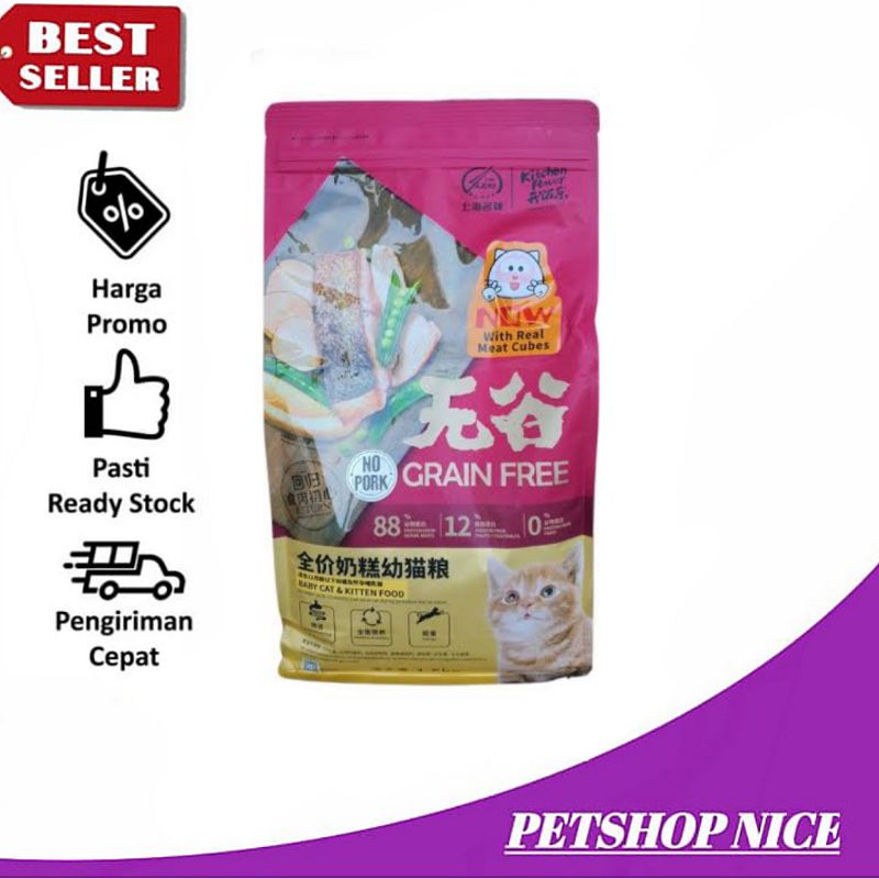 makanan kucing KF Kitchen Flavour Baby Kitten 8kg - via Gojek/Grab